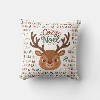 Oreiller de Noël Cozy Noel Renne
