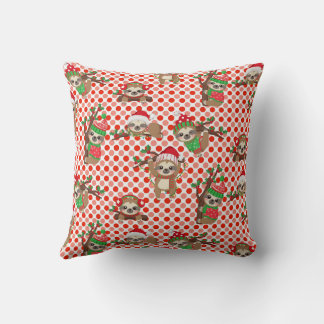 Oreiller de Noël de bébé paresseux