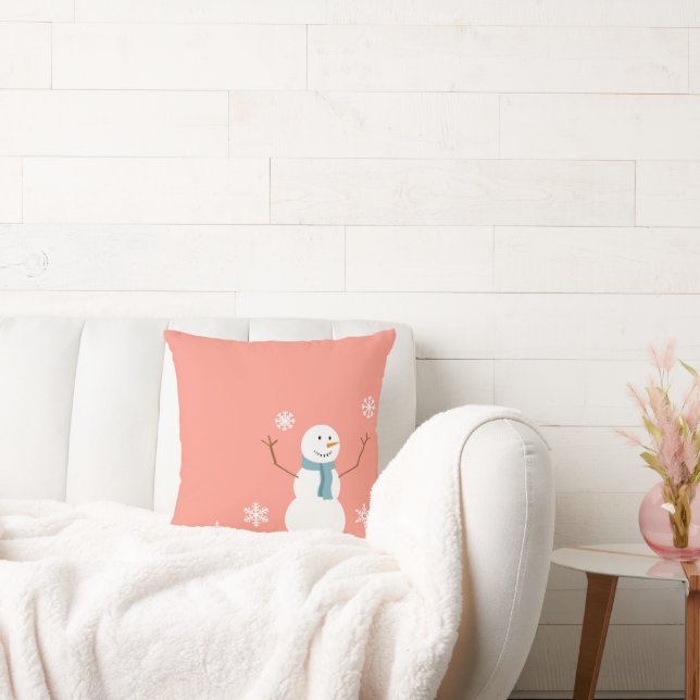 Oreiller de Noël de motoneige de Pêche réversible (Canapé)