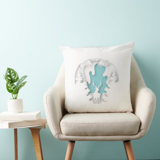 Oreiller de Noël – Décoration de fête hivernale gl (Chaise)
