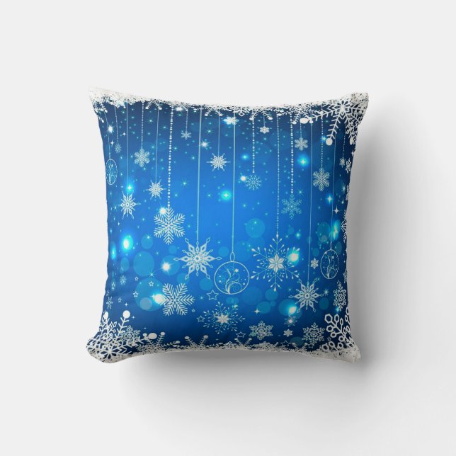 Oreiller de Noël/flocons de neige (Recto)