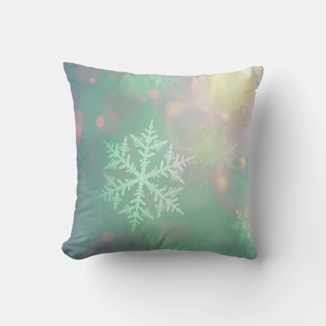 Oreiller de Noël/flocons de neige (Recto)