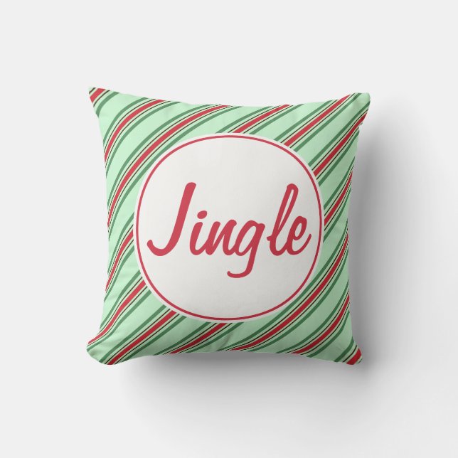 Oreiller de Noël Jingle (Recto)