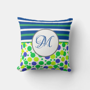 Oreiller de Noël Monogramme vert