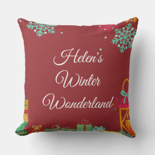 Oreiller de Noël personnalisé