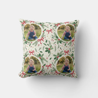 Oreiller de Noël personnalisé avec photo