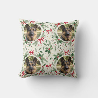Oreiller de Noël personnalisé avec photo de compag