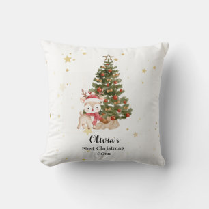 Oreiller de Noël personnalisé pour bébé pour son p