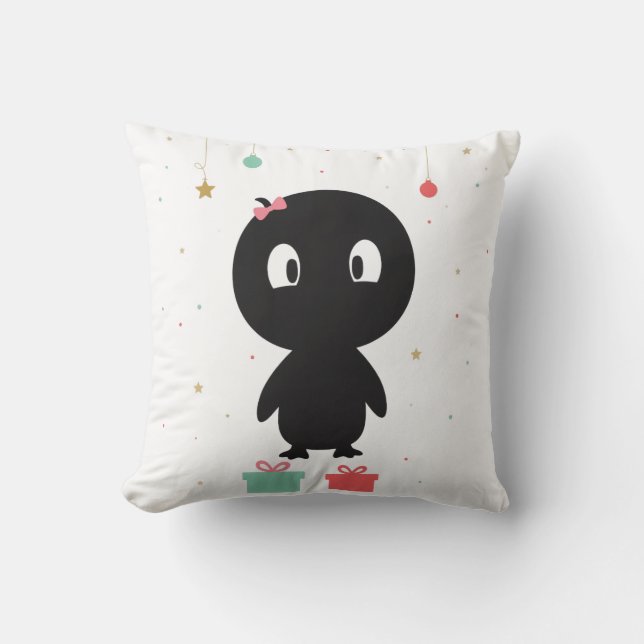 Oreiller de Noël Pingouin (Recto)