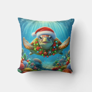 Oreiller de Noël Tortue Marine