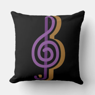 Oreiller de note de musique musicale