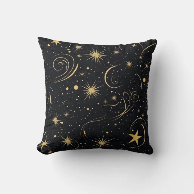 Oreiller de nuit étoilé doré (Recto)