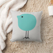 Oreiller de nurserie moderne Turquoise et Gris pou (Couverture)