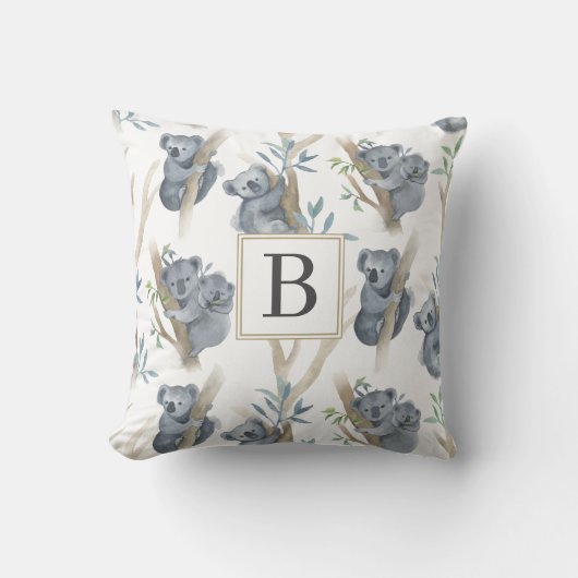 Oreiller de nurserie pour bébé avec monogramme de (Recto)