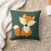OREILLER DE NURSERY D'ANIMAUX DE BOIS DE RENARD (Couverture)