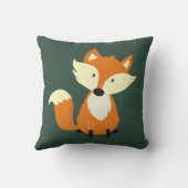 OREILLER DE NURSERY D'ANIMAUX DE BOIS DE RENARD (Verso)