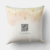 Oreiller de Nursery Sleeping Bunny avec code QR be (Verso)