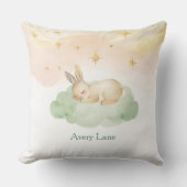Oreiller de Nursery Sleeping Bunny avec code QR be (Recto)