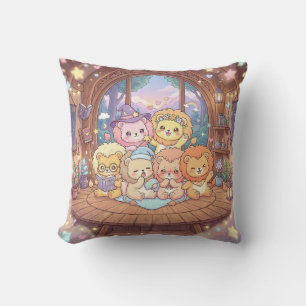 Oreiller de pépinière amis lion cosy