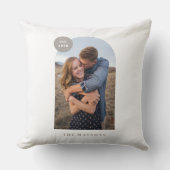 Oreiller de photo personnalisé à cadre arqué moder (Recto)