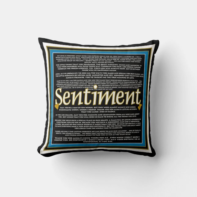 Oreiller de sentiment (Recto)