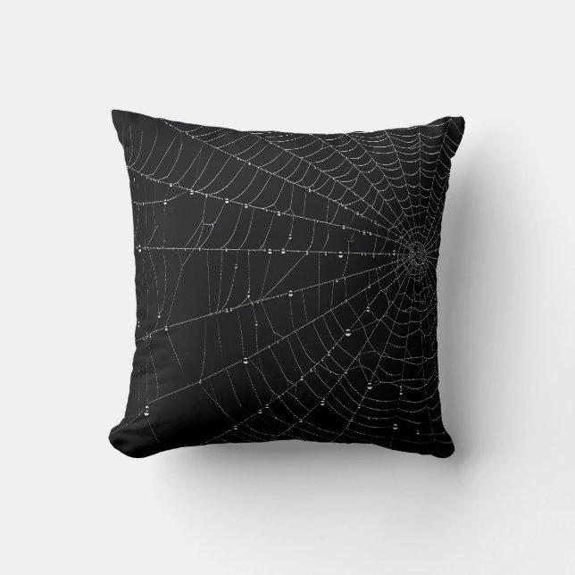 Oreiller de toile d'araignée effrayant pour Hallow (Recto)