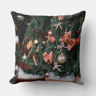 Oreiller de vacances d'arbre de Noël vintage | Fêt