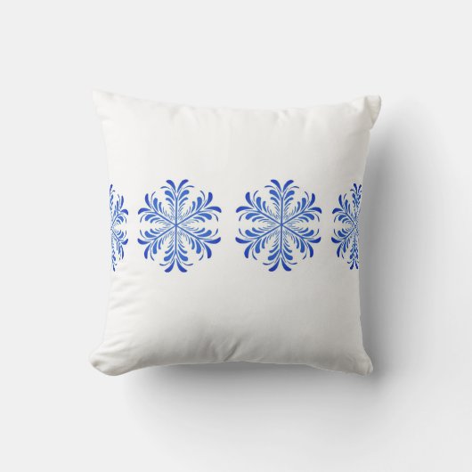 Oreiller de vacances-Flocons de neige (Recto)