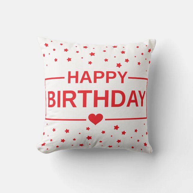 Oreiller de Vœux d'Anniversaire (Recto)