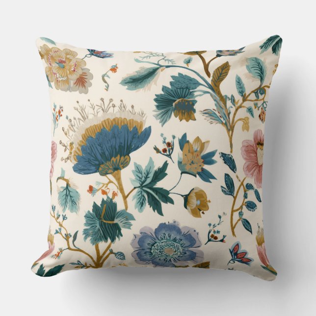 Oreiller décoratif à motif floral (Recto)