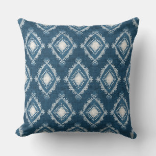 Oreiller décoratif bleu