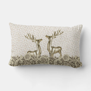 Oreiller décoratif cerf scandinave