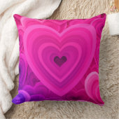 Oreiller décoratif Cœur Abstrait Rose Vibrant – Mo (Couverture)