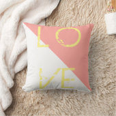 Oreiller décoratif Coeur Corail Blanc (Couverture)