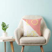 Oreiller décoratif Coeur Corail Blanc (Chaise)