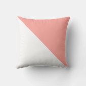 Oreiller décoratif Coeur Corail Blanc (Verso)