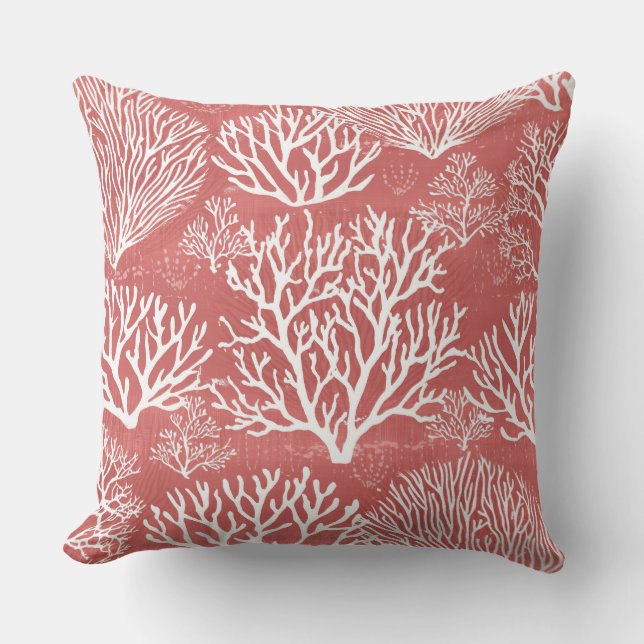 Oreiller décoratif corail (Recto)