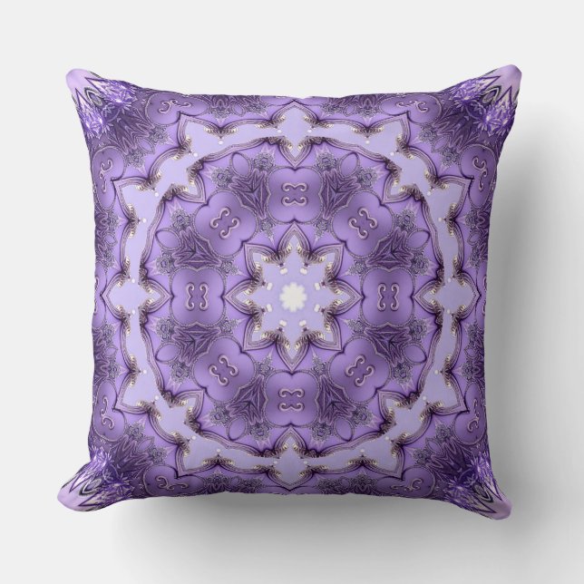 Oreiller décoratif de vacances violet (Recto)