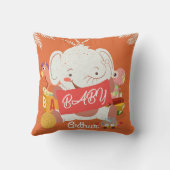 Oreiller décoratif Éléphant bébé (Verso)