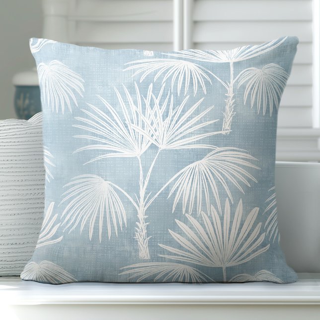 Oreiller décoratif en forme de palmier bleu clair (Créateur téléchargé)