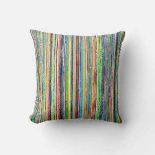 Oreiller décoratif en poly 16 x 16 Rainbow Roll