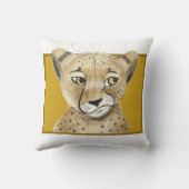 Oreiller décoratif joli guépard – Maison d'animaux (Verso)