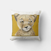 Oreiller décoratif joli guépard – Maison d'animaux (Recto)
