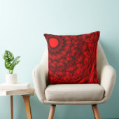 oreiller décoratif noir et rouge (Chaise)
