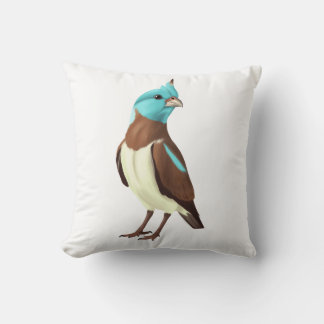 oreiller décoratif « oiseau bleu de rêves »