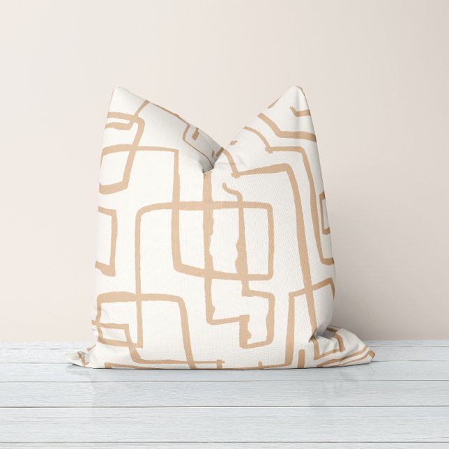 Oreiller décoratif pastel neutre à torsades et tou (Créateur téléchargé)