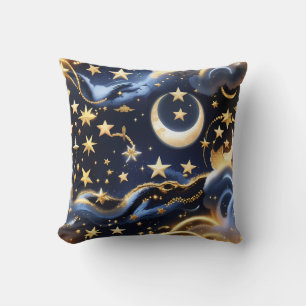 Oreiller décoratif – Phases de lune céleste de lux
