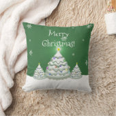 Oreiller décoratif Sapin de Noël vert (Couverture)