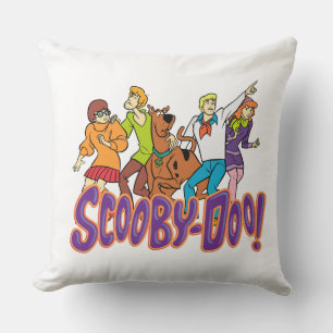 Oreiller décoratif silhouette Scooby-Doo Mystery