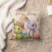 Oreiller Dino Baby | Décoration de dinosaure paste (Couverture)